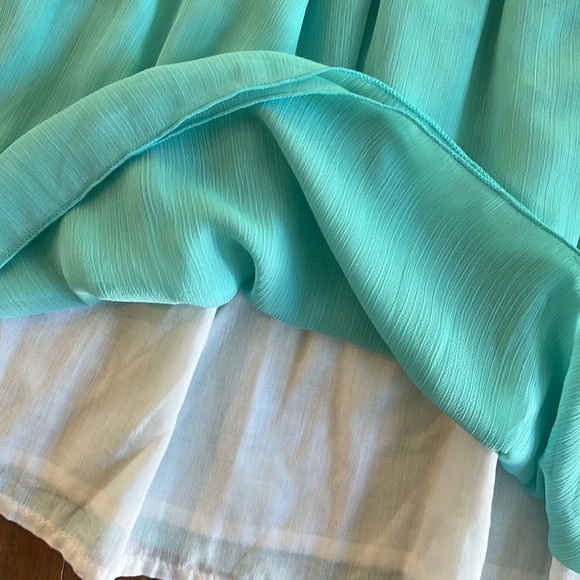 Mayoral aqua ombré ruffled chiffon dress - Picture 3 of 6